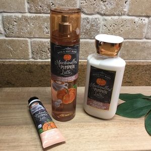 Bath & Body Works Marshmallow Pumpkin Latte Bundle